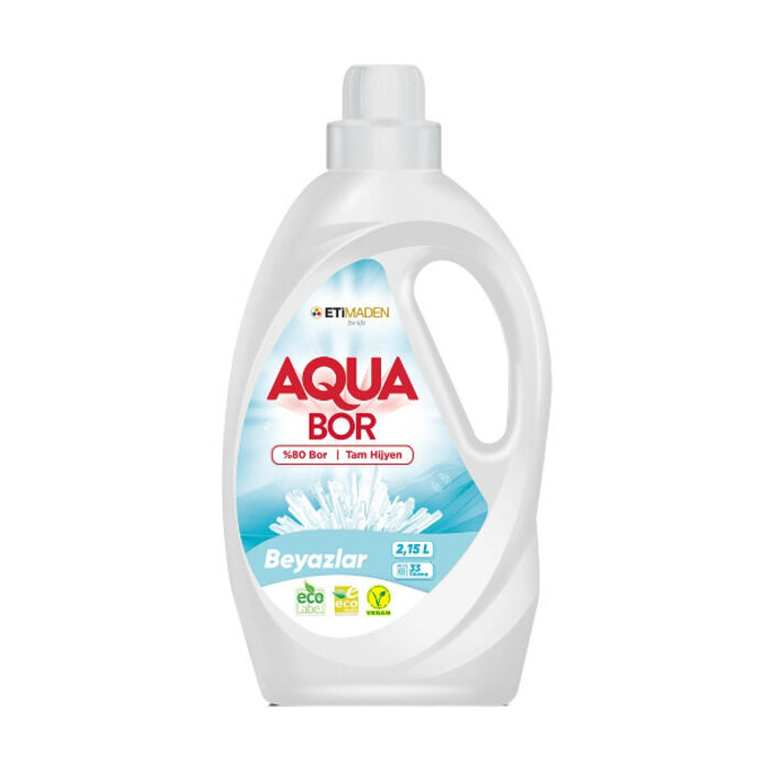 Aqua Bor Sıvı Çamaşır Deterjanı Beyazlar 33 Yıkama 2150 Ml