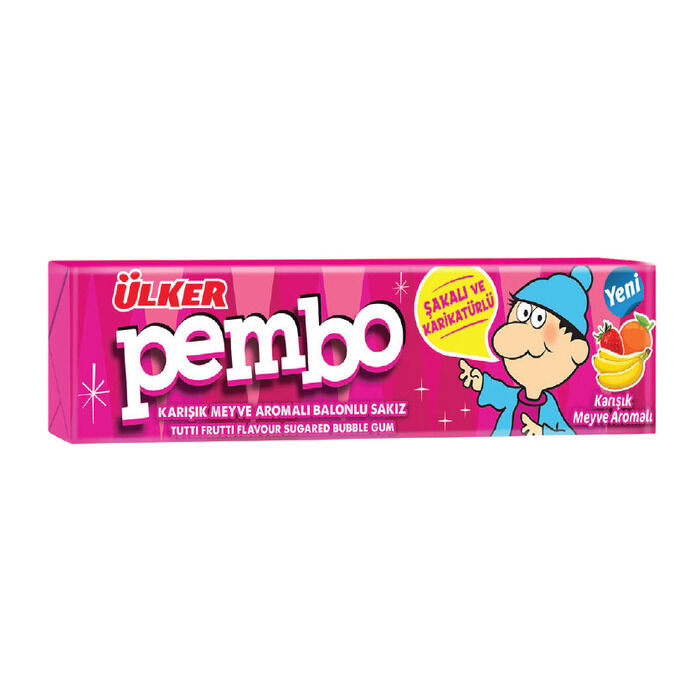 Pembo Karışık Meyve Aromalı Balonlu Sakız 22.5 Gr