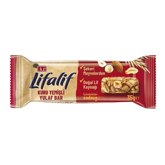 Lifalif Kuruyemişli Yulaf Bar 35 Gr