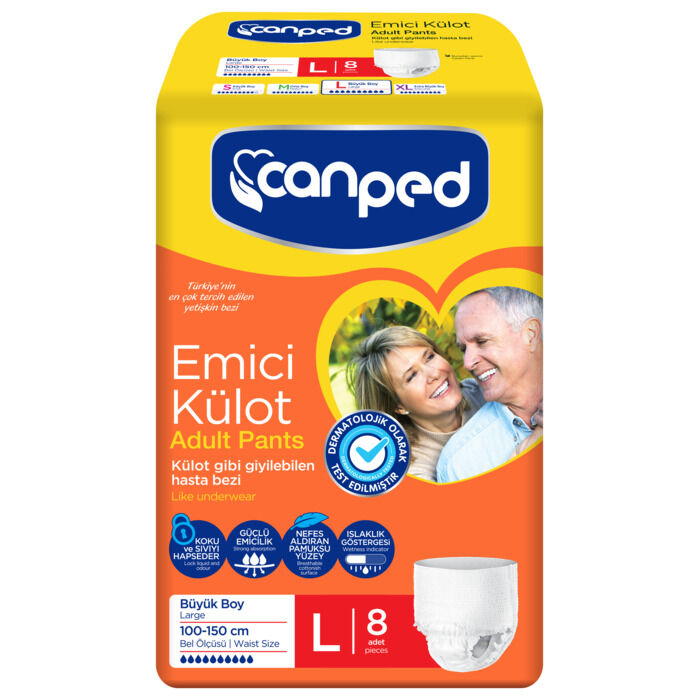 Hasta Bezi Emici Külot Large 8'li