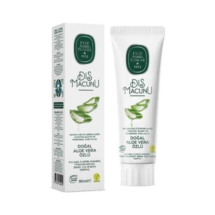 Diş Macunu Doğal Aloe Vera Özlü 90 Gr
