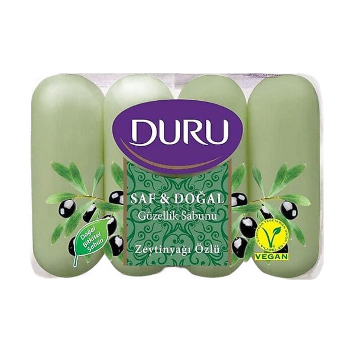 Saf & Doğal Zeytinyağlı Güzellik Sabunu 4x70 gr