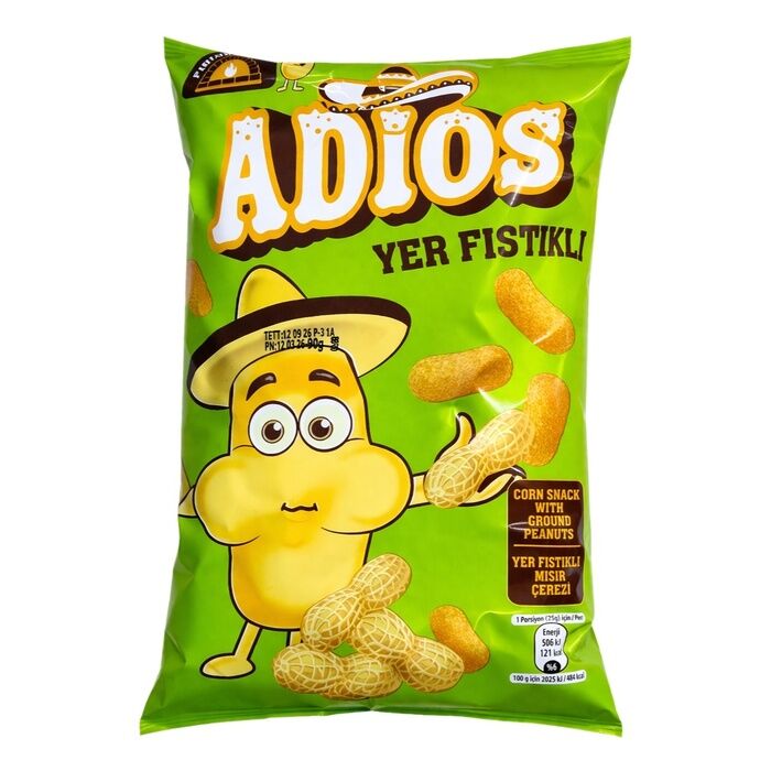 Yer Fıstıklı Mısır Çerezi 90 Gr