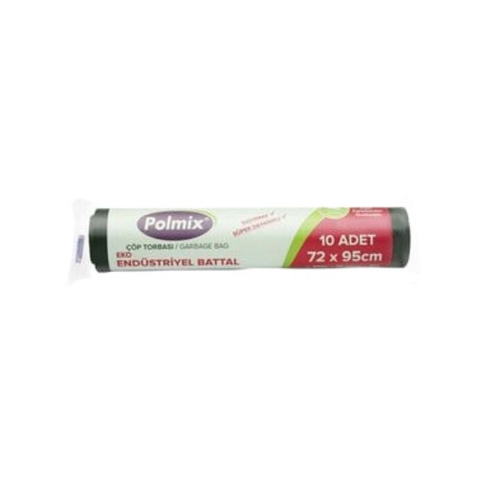 Ekonomik Endüstriyel Battal Çöp Torbası 72x95 Cm 10'lu