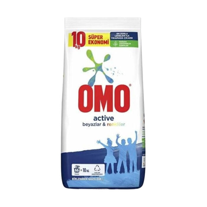 Toz Çamaşır Deterjanı Active Beyazlar & Renkliler 10 Kg