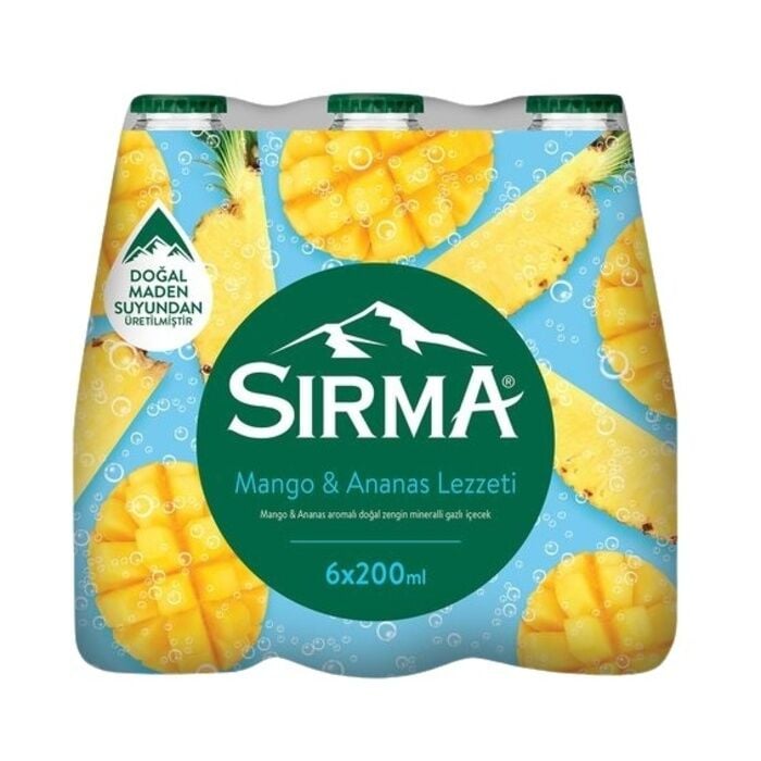 Maden Suyu C Vitaminli Mango & Ananas Aromalı 6x200 Ml