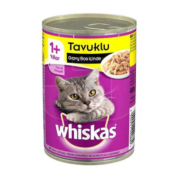 Gravy Soslu Tavuk Etli Yetişkin Kedi Konservesi 400 Gr