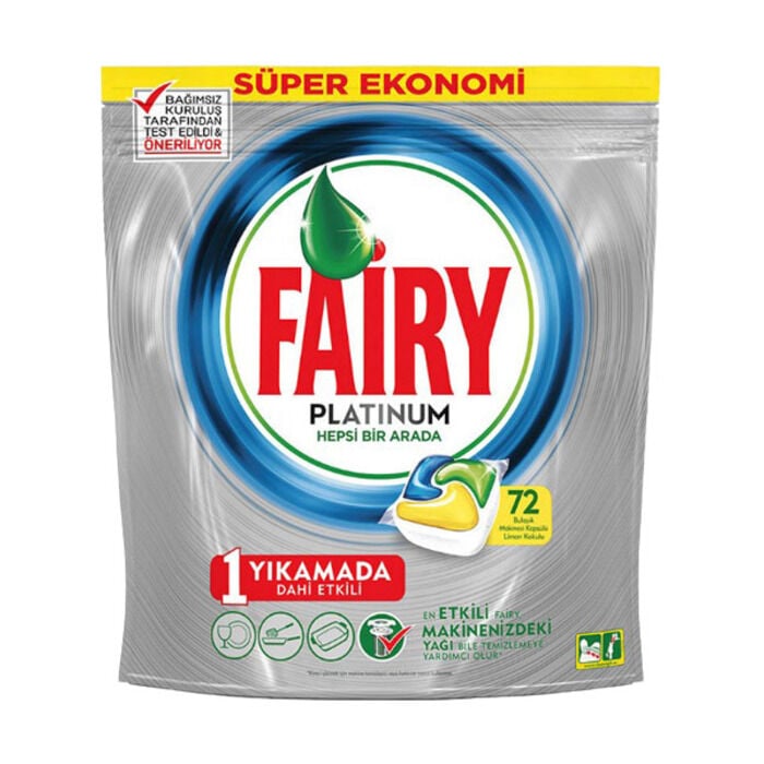 Bulaşık Makinesi Deterjanı Platinum Limon 72'li