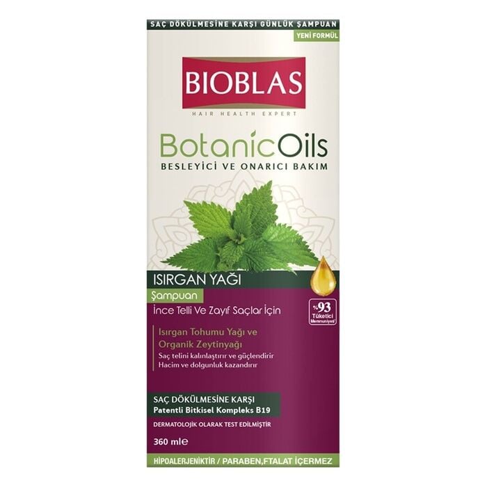 Bioblas Organik Oils İnce&zayıf Saç Isırgan Şampuan 360 Ml