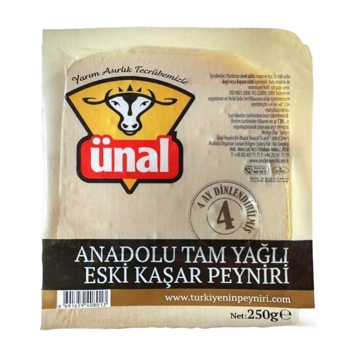Anadolu Tam Yağlı Eski Kaşar Peyniri 250 Gr