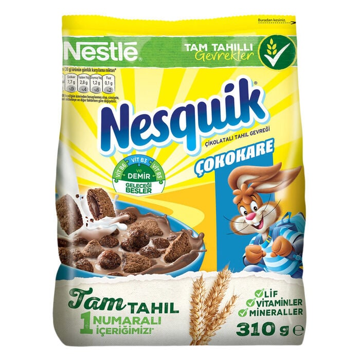 Çokokare Çikolatalı Kahvaltılık Gevrek 310 Gr