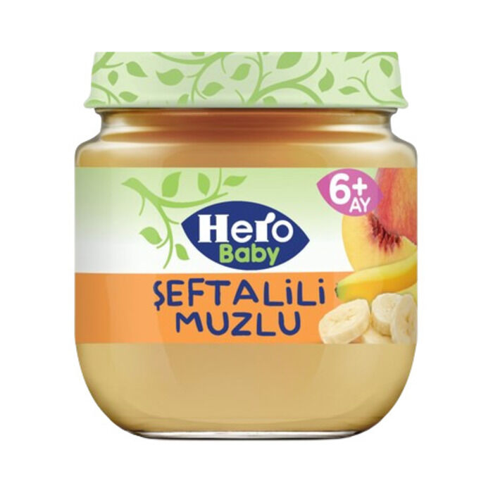 Mama Şeftalili Muzlu Kavanoz 125 Gr