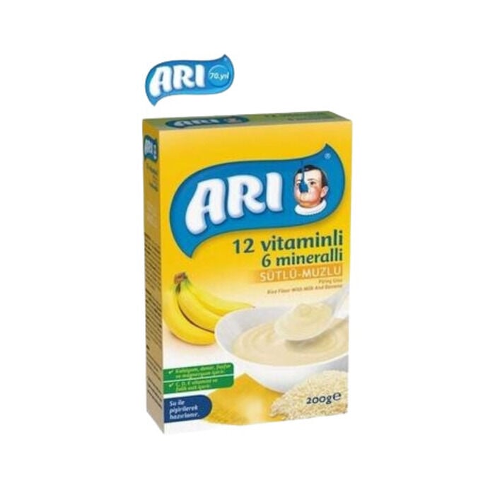 Pirinç Unu Sütlü Muzlu 12 Vitminli 6 Minarelli 200 Gr