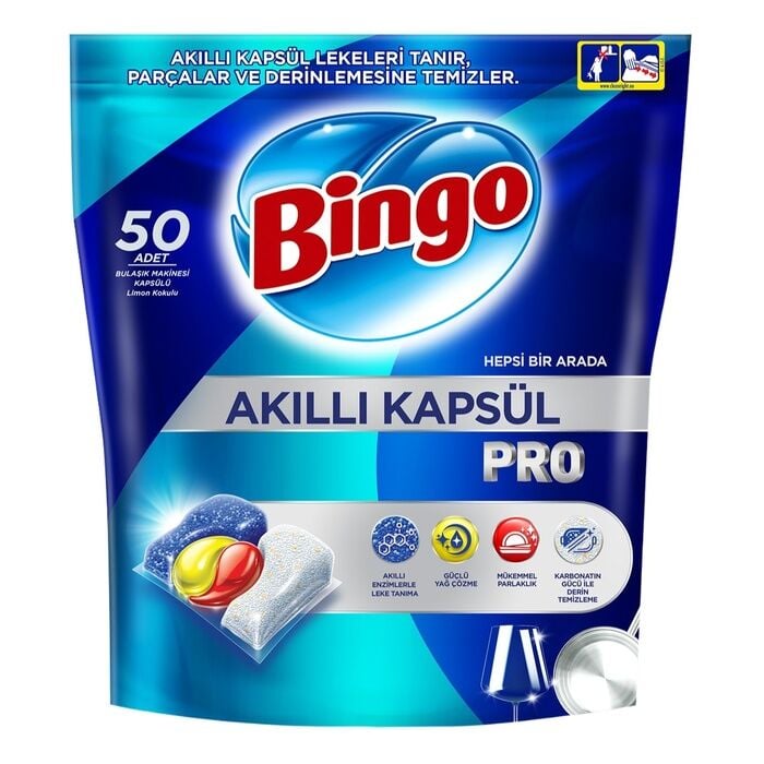 Akıllı Kapsül Pro Bulaşık Makinesi Deterjanı Tablet 50'li