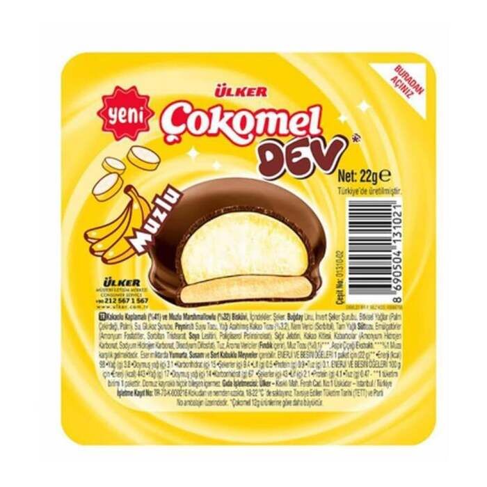 Çokomel Dev Marshmallow Muzlu 22 Gr