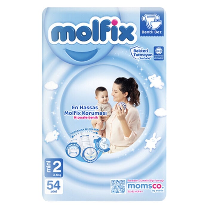 Molfix Avantajlı Paket 2 Beden Mini 3-6 Kg 54'lü