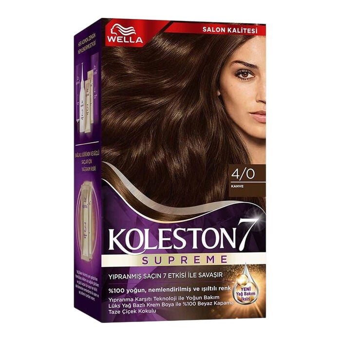 Saç Boyası Kit Kahve 4/0