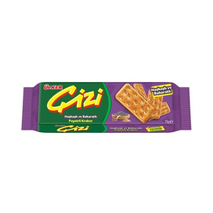 Çizi Haşhaşlı Ve Baharatlı Kraker 70 Gr