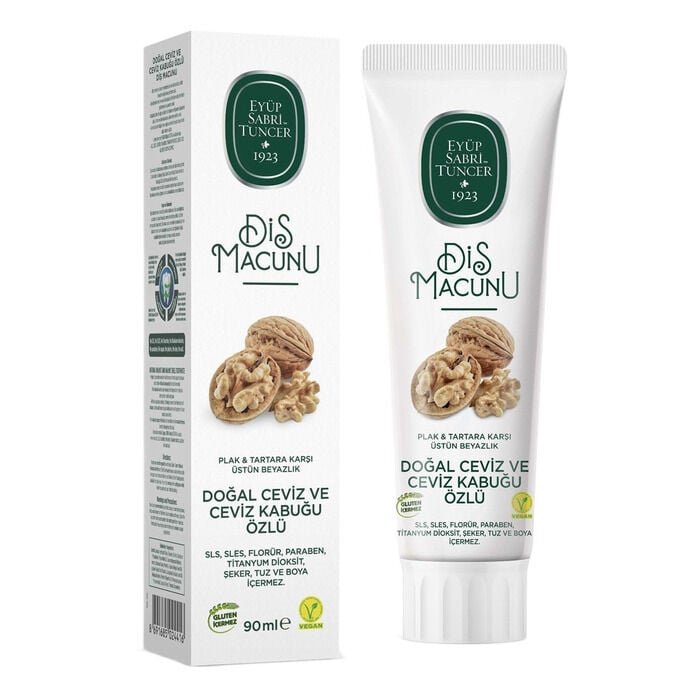 Diş Macunu Doğal Ceviz Ve Ceviz Kabuğu Özlü 90 Ml