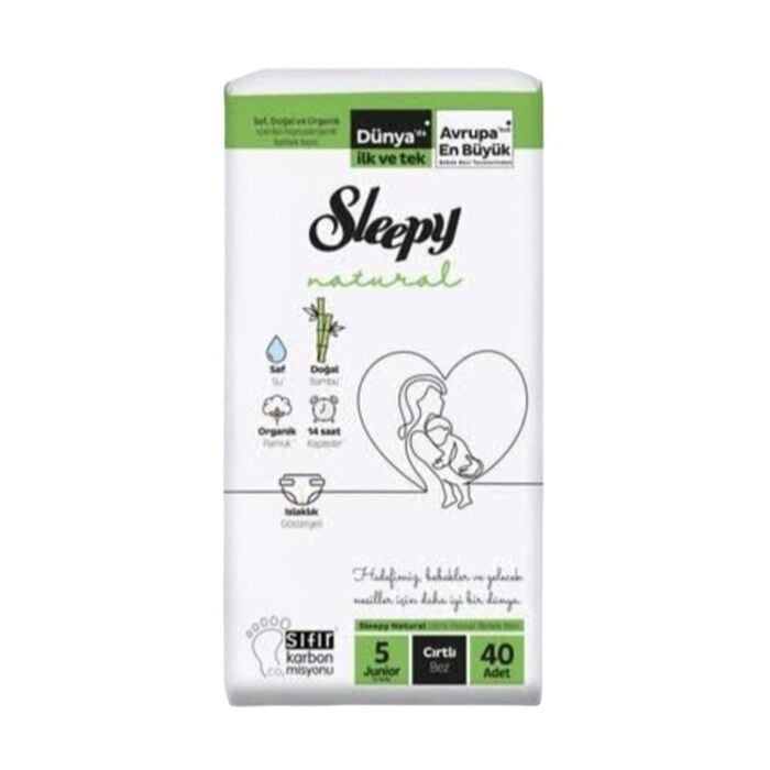 Bebek Bezi Natural No:5 Junior 40'lı