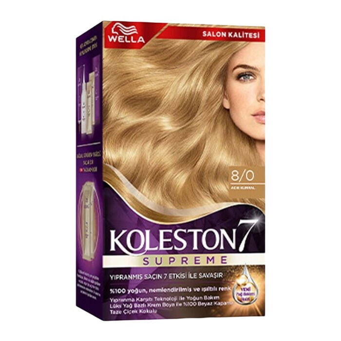 Saç Boyası Kit Açık Kumral 8/0
