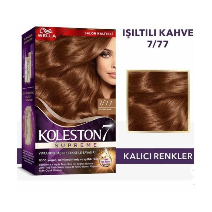 Koleston Saç Boyası 7/77 Işıltılı Kahve