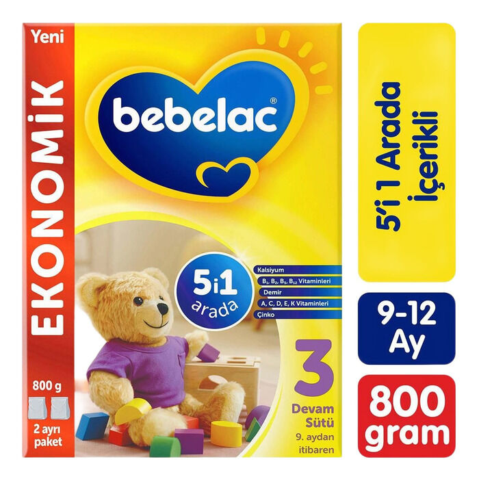 No:3 Devam Sütü 9+ Ay 800 Gr