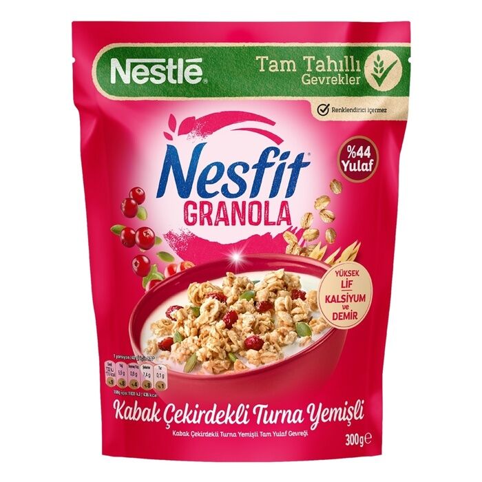Nesfit Granola Kabak Çekirdekli Turna Yemişli 300 Gr
