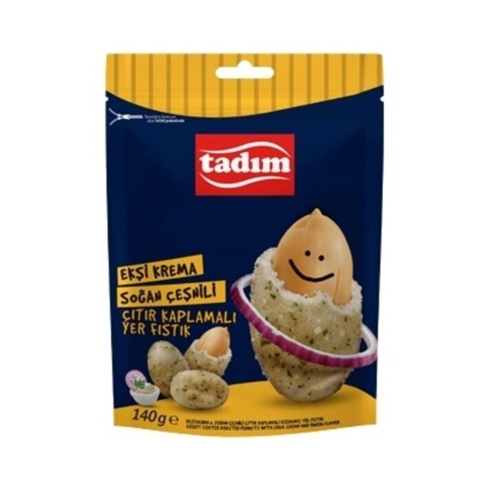 Ekşi Krema Soğan Çeşnili Çıtır Kaplamalı Yer Fıstık 70 Gr