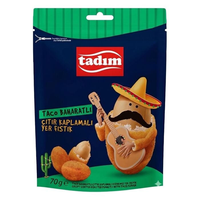 Taco Baharatlı Çıtır Fıstık 70 Gr